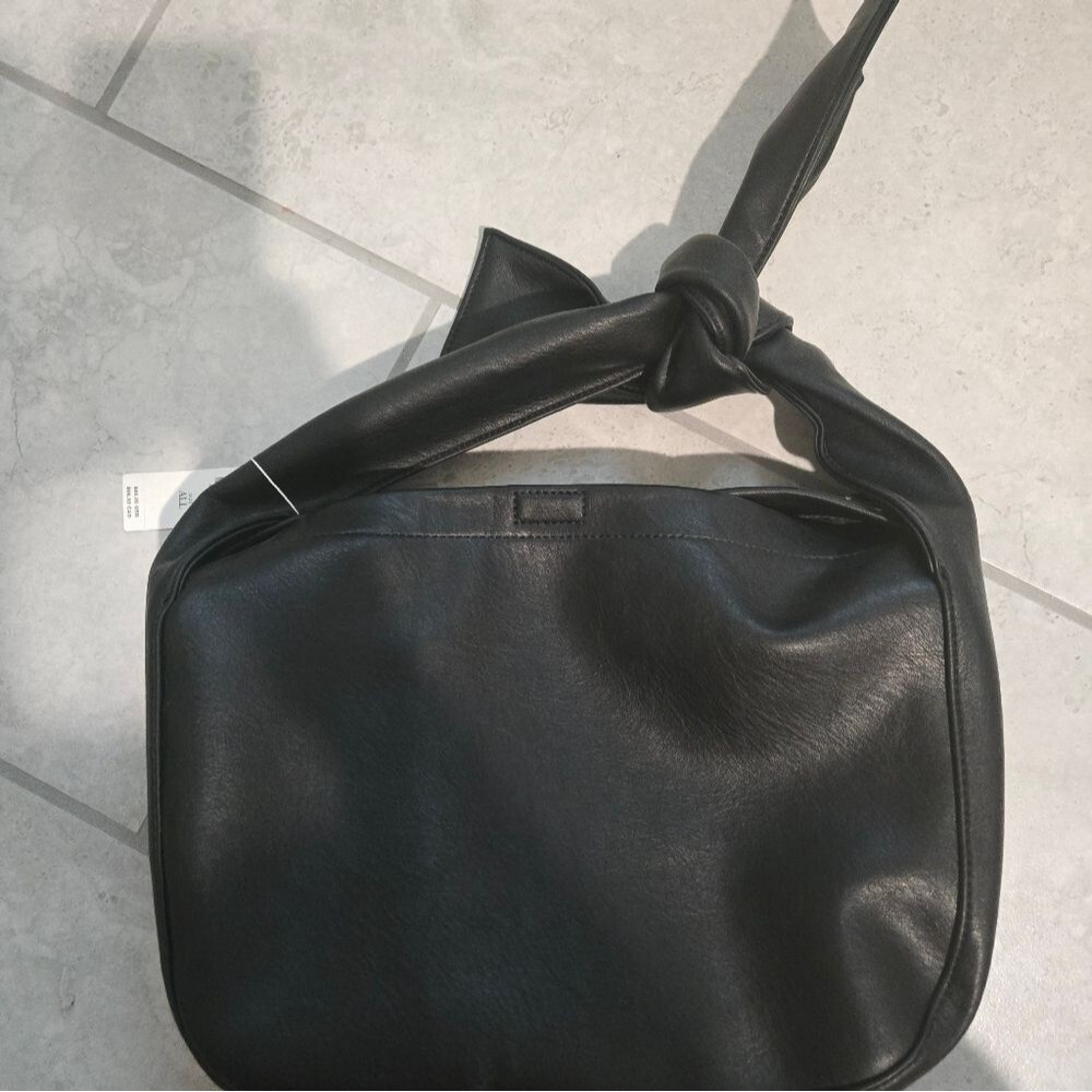 Anthropologie Melie Bianco Bow Bag, Black, Crossbody, Shoulder NWT - Picture 5 of 6